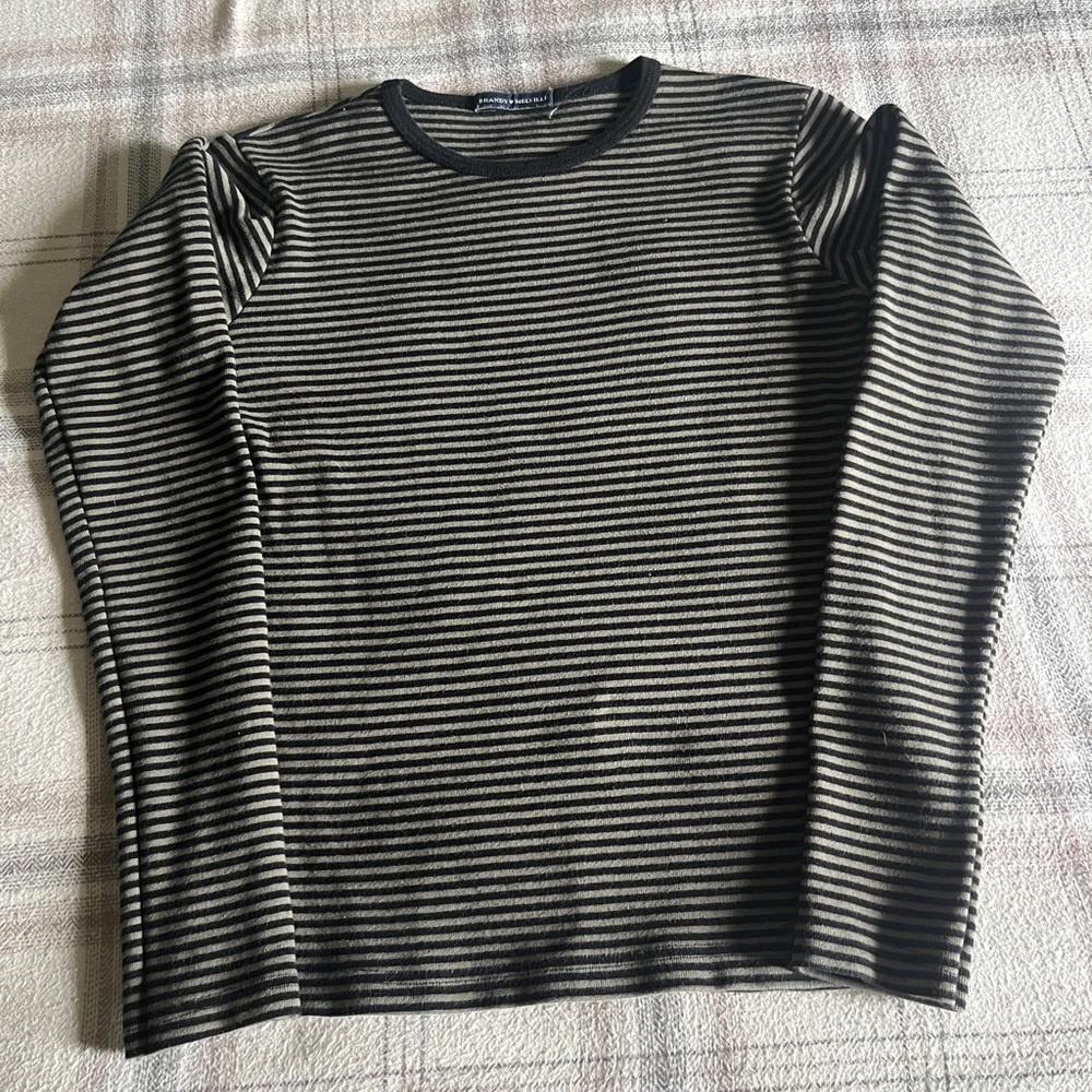 Brandy Melville Thin Stripe Long Sleeve Shirt